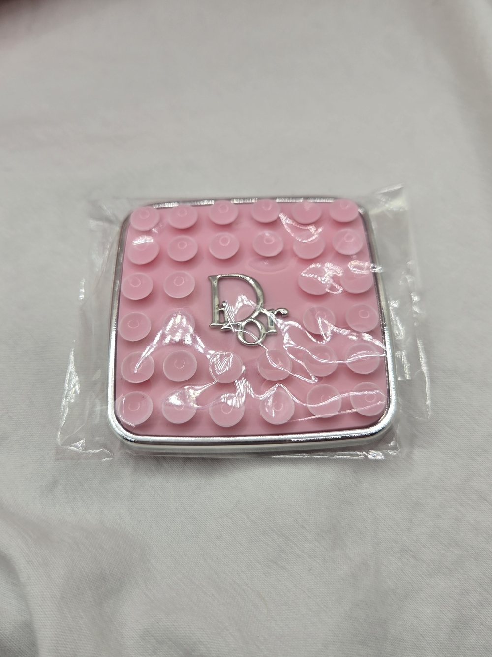 Dior Pink Cosmetic Bag + Suction Phone Holder Bundle Makeup Pouch - Picture 2 of 9